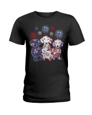 Patriotic Dachshunds Ladies T-Shirt tile