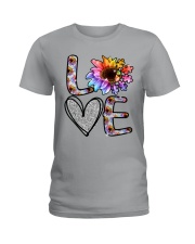 Love autism Ladies T-Shirt tile