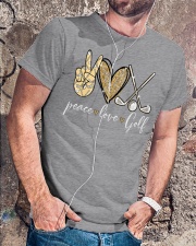 Peace Love Golf Classic T-Shirt lifestyle-mens-crewneck-front-4