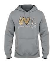 Peace Love Golf Hooded Sweatshirt tile