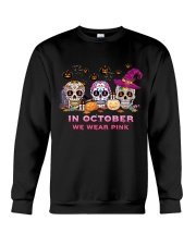 In october we wear pink Crewneck Sweatshirt tile
