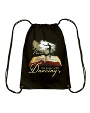Let them praise His name with dancing Drawstring Bag tile