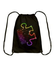 God says you are Drawstring Bag tile