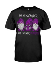 In november we wear purple Classic T-Shirt front