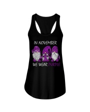 In november we wear purple Ladies Flowy Tank tile
