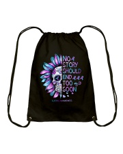 No story should end too soon Drawstring Bag tile