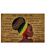 God says you are 17x11 Poster front