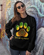 Sunflower paw Crewneck Sweatshirt lifestyle-unisex-sweatshirt-front-3