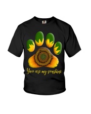 Sunflower paw Youth T-Shirt tile