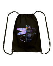 God says you are Drawstring Bag tile