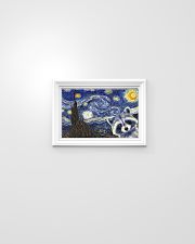 Racoon starry night poster 17x11 Poster poster-landscape-17x11-lifestyle-02