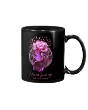 Never give up Mug tile