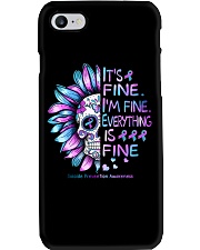 It's fine I'm fine Everything is fine Phone Case tile