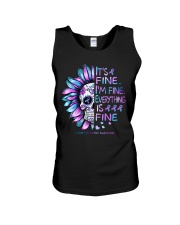 It's fine I'm fine Everything is fine Unisex Tank tile