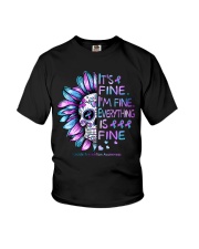 It's fine I'm fine Everything is fine Youth T-Shirt tile