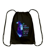 It takes strength to tolerate the pain everyday Drawstring Bag tile