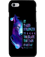 It takes strength to tolerate the pain everyday Phone Case tile