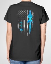 Diabetes awareness American flag Ladies T-Shirt garment-tshirt-ladies-back-01