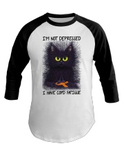 I'm not depressed Baseball Tee tile