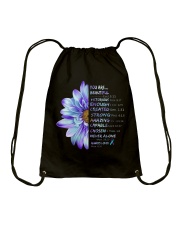 God says you are Drawstring Bag tile