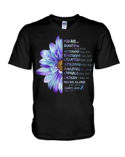 God says you are V-Neck T-Shirt tile