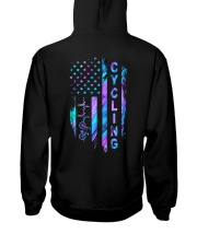 Cycling American flag Hooded Sweatshirt tile