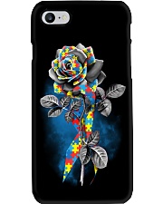 Autism awareness rose Phone Case tile