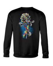 Autism awareness rose Crewneck Sweatshirt tile