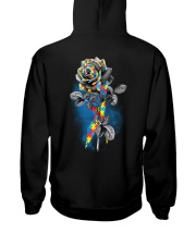 Autism awareness rose Hooded Sweatshirt tile