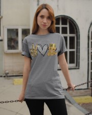 Peace Love - Printed apparels Classic T-Shirt apparel-classic-tshirt-lifestyle-19