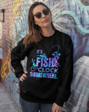 Fish o'clock Crewneck Sweatshirt lifestyle-unisex-sweatshirt-front-3