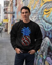 Patriotic shark pineapple - Printed apparels Crewneck Sweatshirt lifestyle-unisex-sweatshirt-front-2