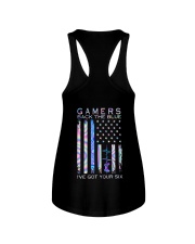 Gamers Back the Blue Ladies Flowy Tank tile