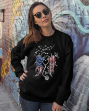 Nurse American flag Crewneck Sweatshirt lifestyle-unisex-sweatshirt-front-3