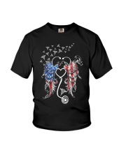 Nurse American flag Youth T-Shirt tile