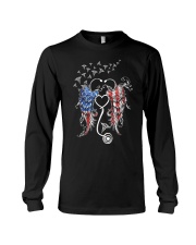Nurse American flag Long Sleeve Tee tile