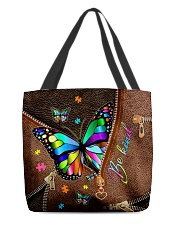 Be Kind Leather pattern print All-over Tote front