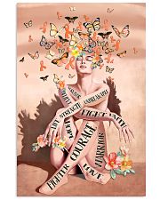 Never give up 11x17 Poster front
