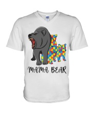 Mama bear V-Neck T-Shirt tile