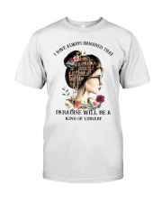 Paradise will be a kind of library Classic T-Shirt tile