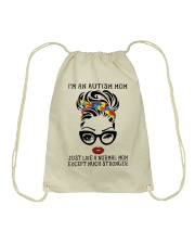 Autism mom Drawstring Bag tile