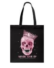 Never give up Tote Bag tile