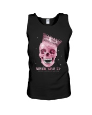Never give up Unisex Tank tile