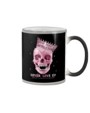 Never give up Color Changing Mug tile