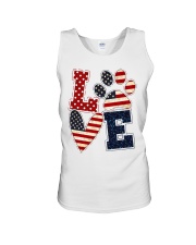 Love Independence Day Unisex Tank tile