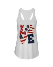 Love Independence Day Ladies Flowy Tank tile