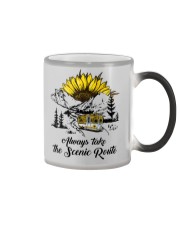 Always take the Scenic Route Color Changing Mug tile