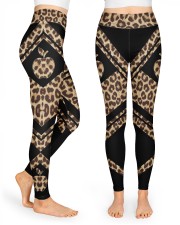 Teacher Leopard Pattern Print High Waist Leggings front