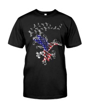 Hummingbird American flag Classic T-Shirt tile