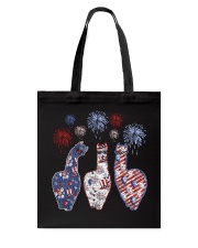 Patriotic llamas Tote Bag tile